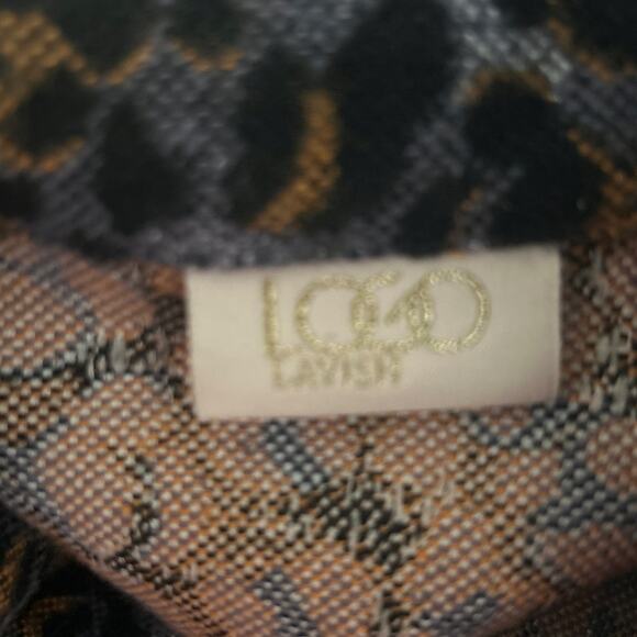 LOGO Lavish Women Shacket XL Patchwork Mix Media Front‎ Snap Jacket Boho Western - Picture 2 of 16